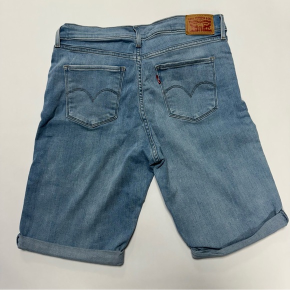 Levi Strauss & Co Light Wash Blue Jeans Denim Shorts - Picture 9 of 9